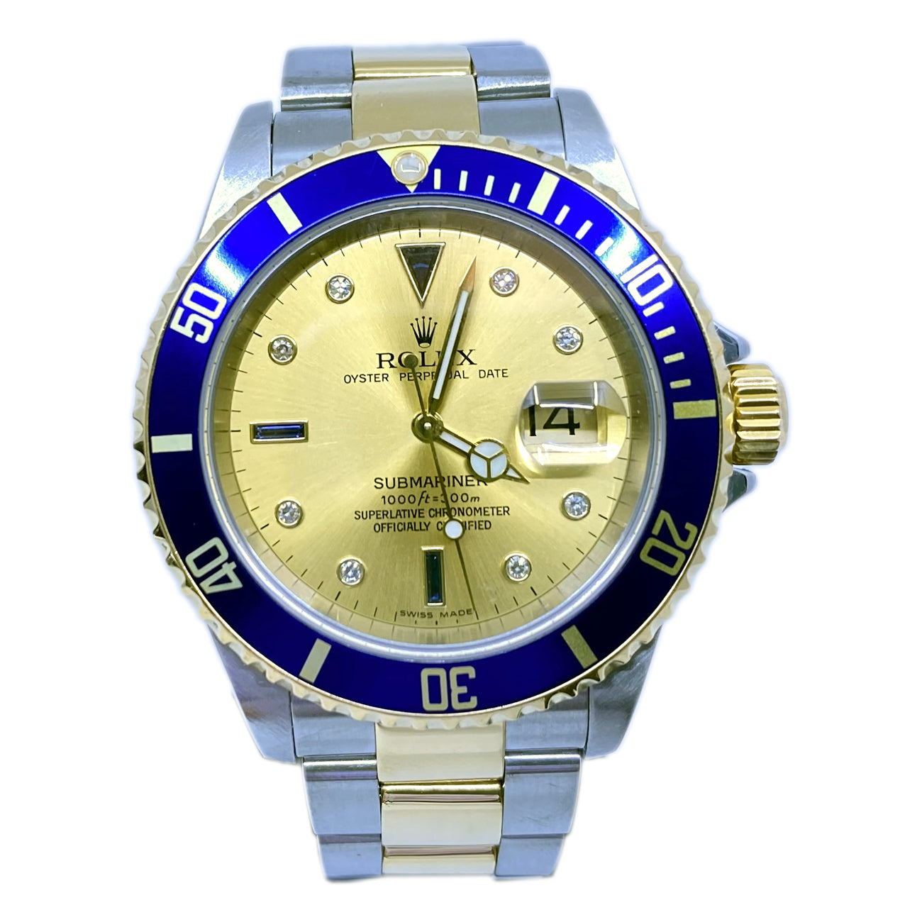 Rolex Submariner 16613 Two Tone Champagne Dial