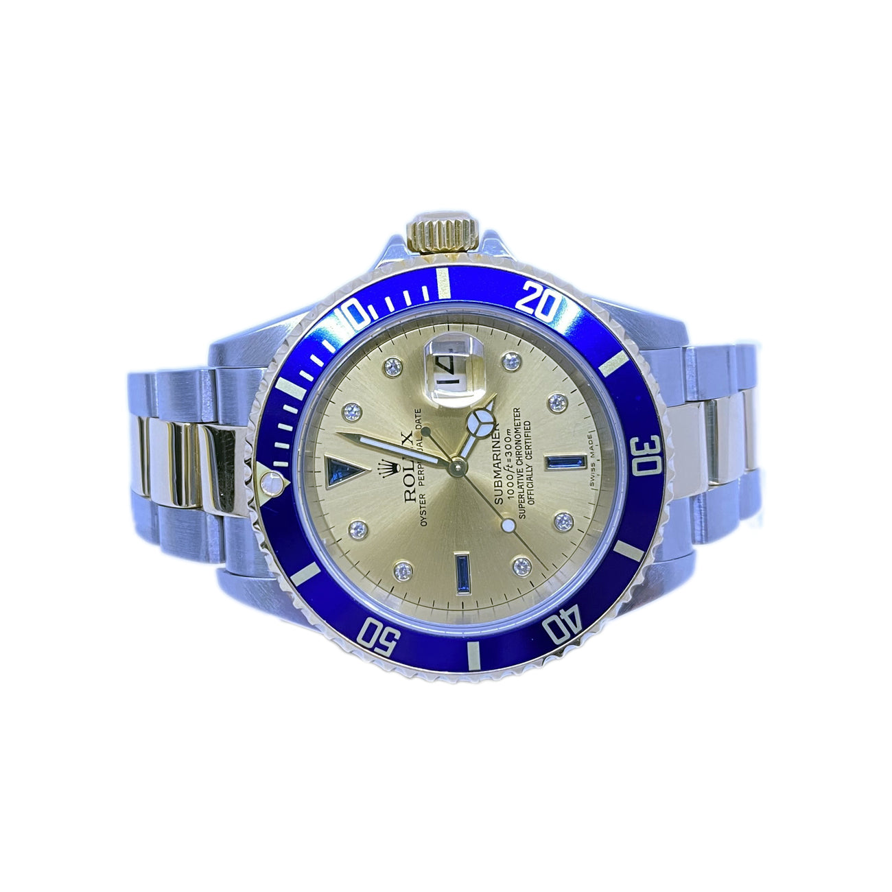 Rolex Submariner 16613 Two Tone Champagne Dial