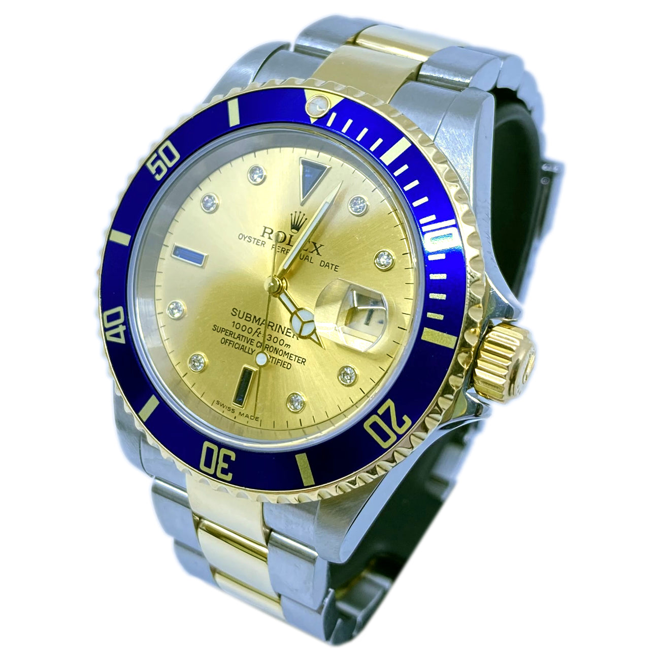 Rolex Submariner 16613 Two Tone Champagne Dial