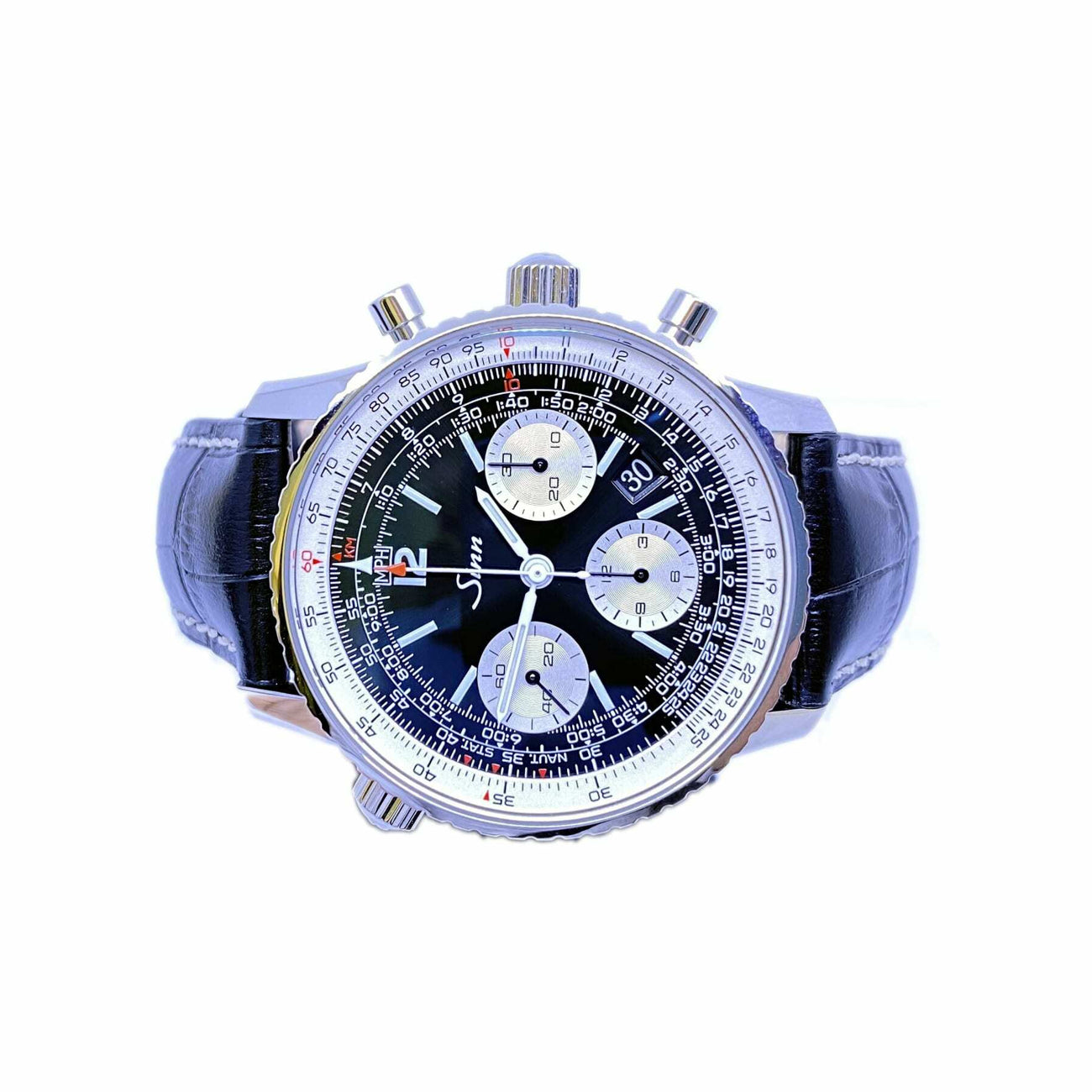 Sinn The Navigation Chronograph on Leather Strap 903 St