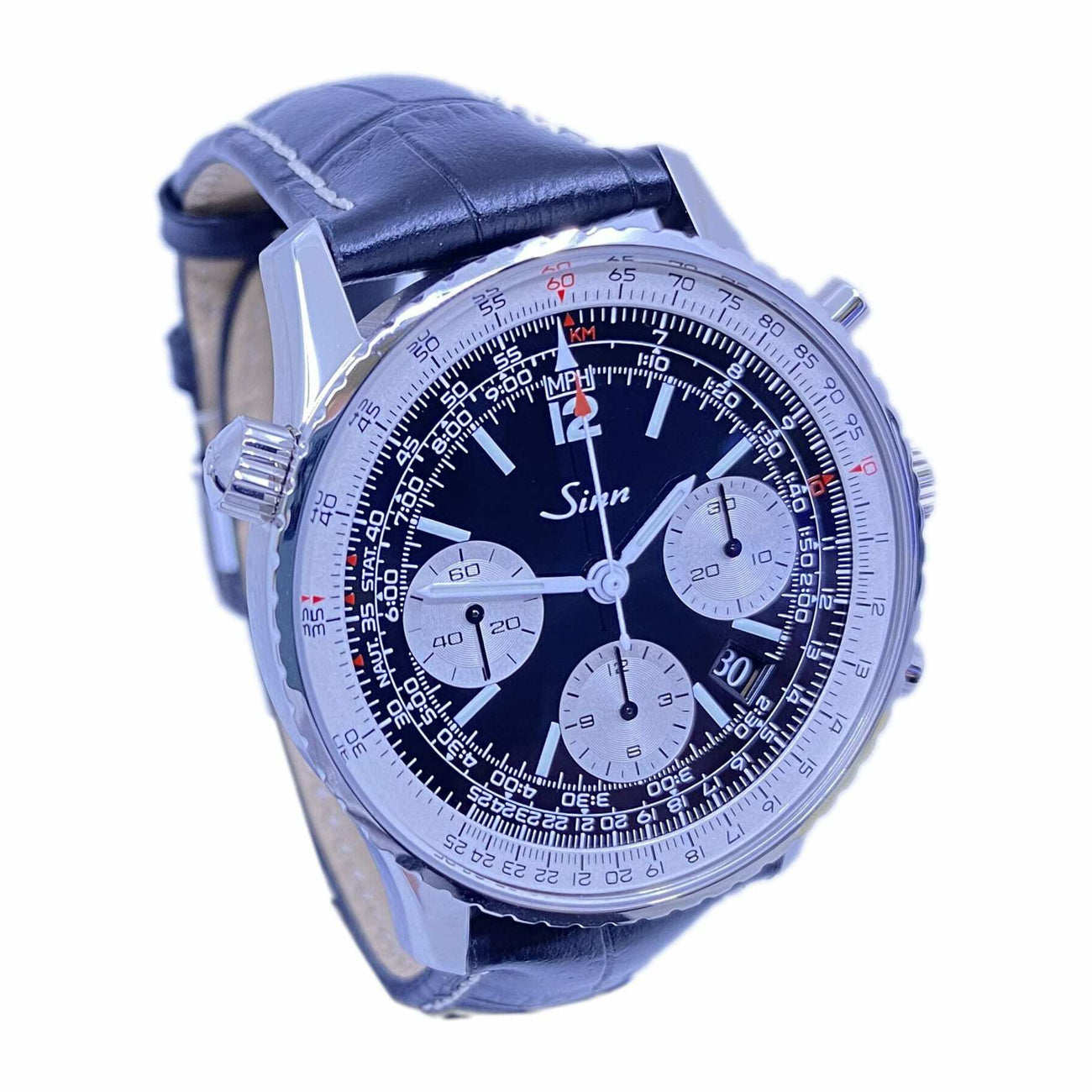 Sinn The Navigation Chronograph on Leather Strap 903 St