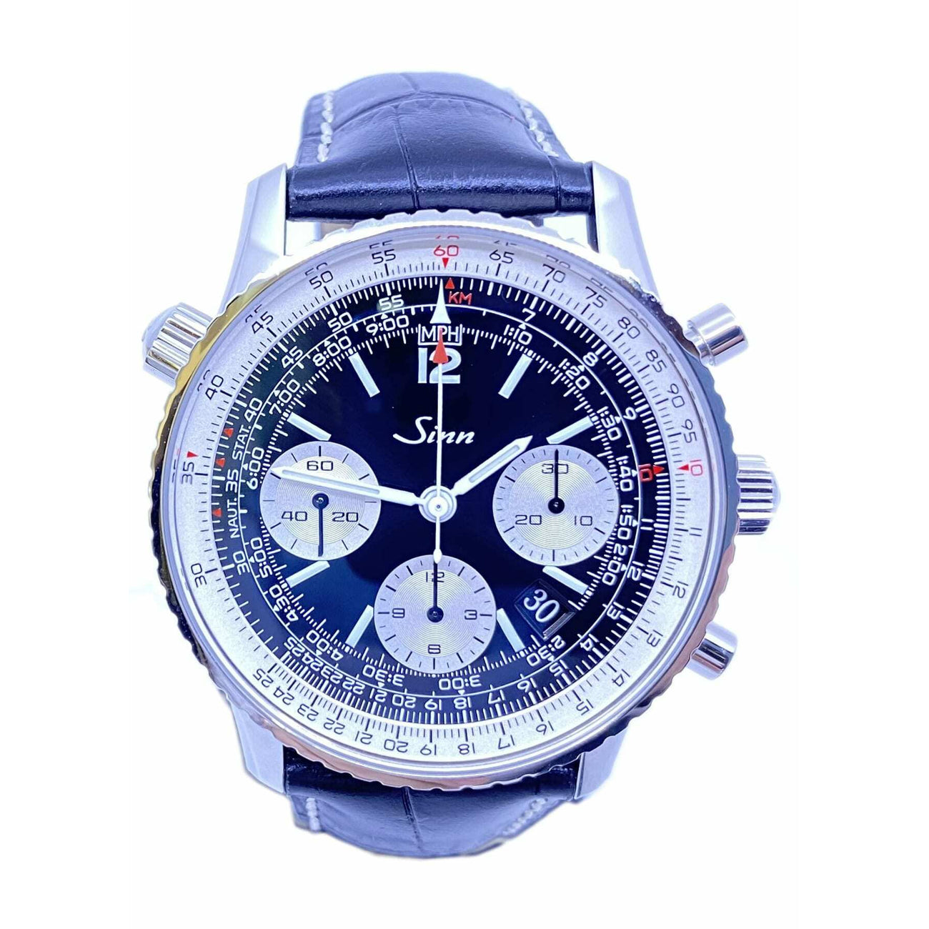 Sinn The Navigation Chronograph on Leather Strap 903 St