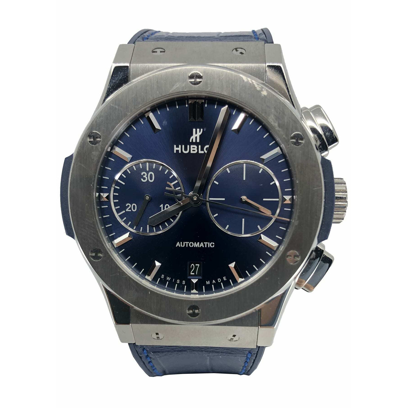 Hublot Classic Fusion Blue Chronograph Titanium 45mm 521.NX.7170.LR