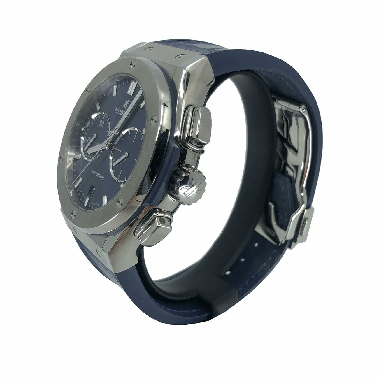 Hublot Classic Fusion Blue Chronograph Titanium 45mm 521.NX.7170.LR