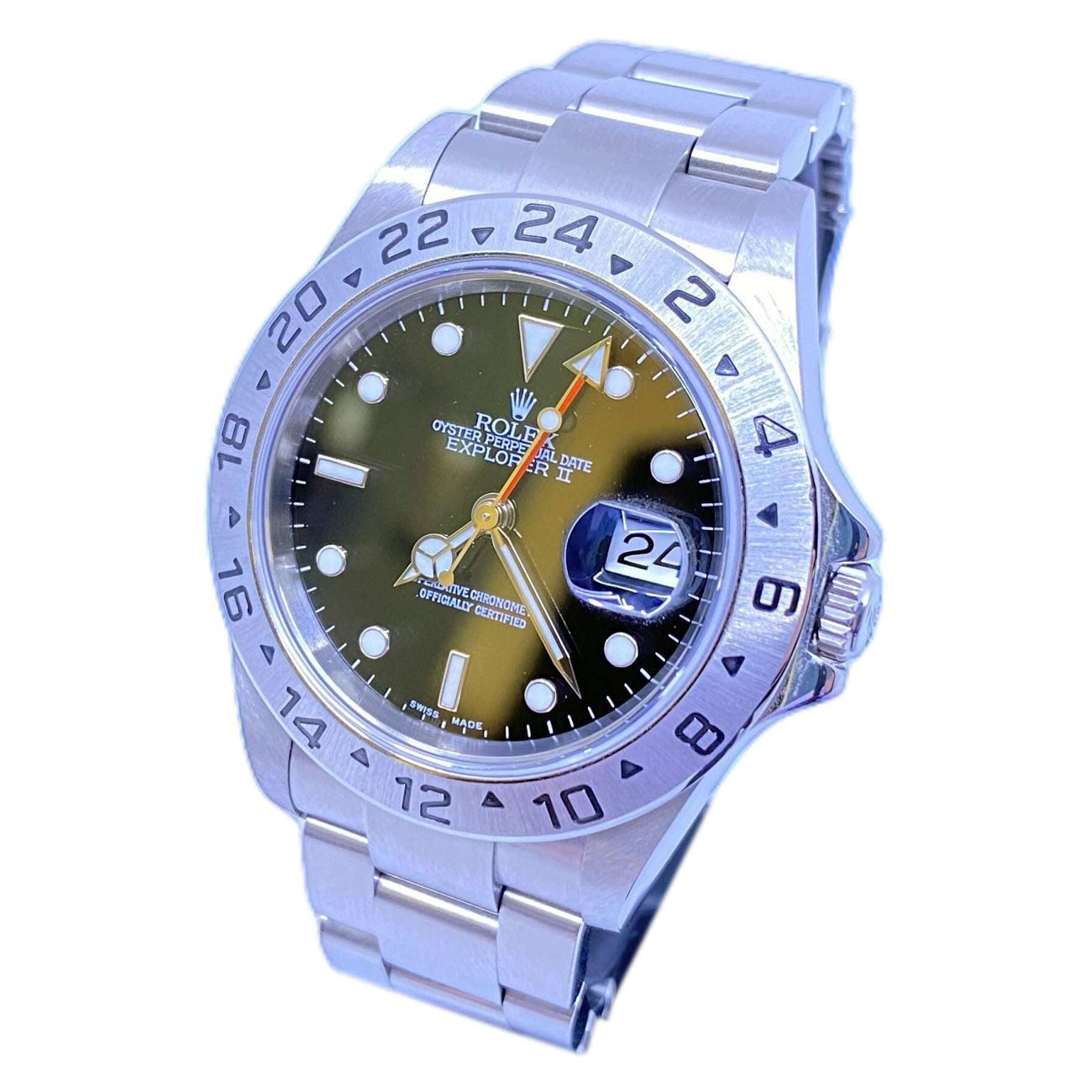 Rolex Explorer II 40mm Black Dial Oyster Bracelet 16570