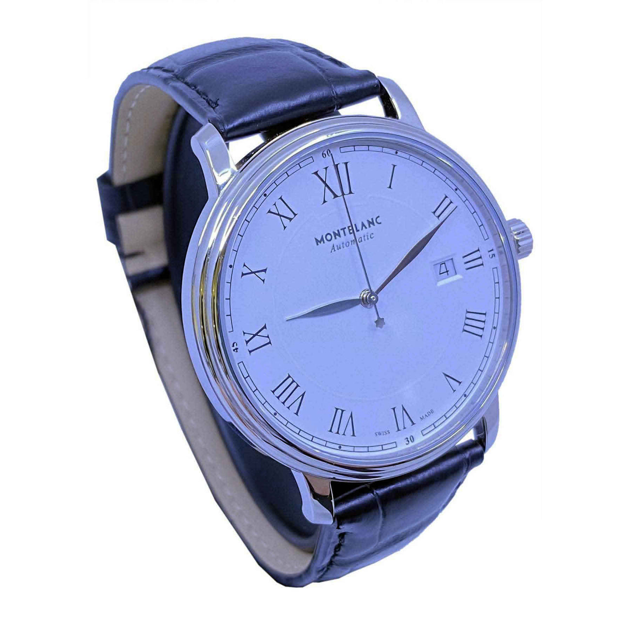 Montblanc Tradition White 40mm on Strap
