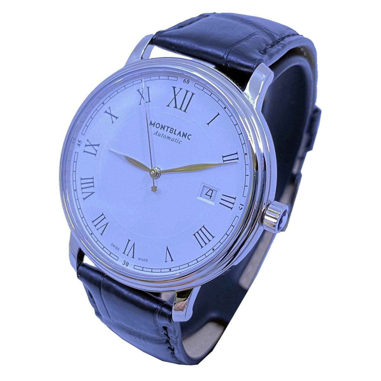 Montblanc Tradition White 40mm on Strap