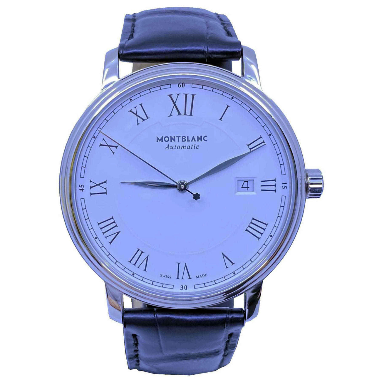 Montblanc Tradition White 40mm on Strap