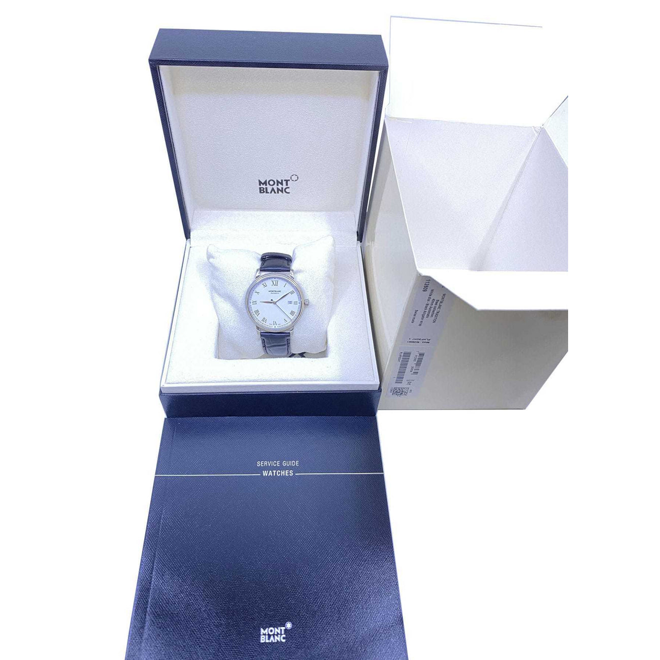 Montblanc Tradition White 40mm on Strap