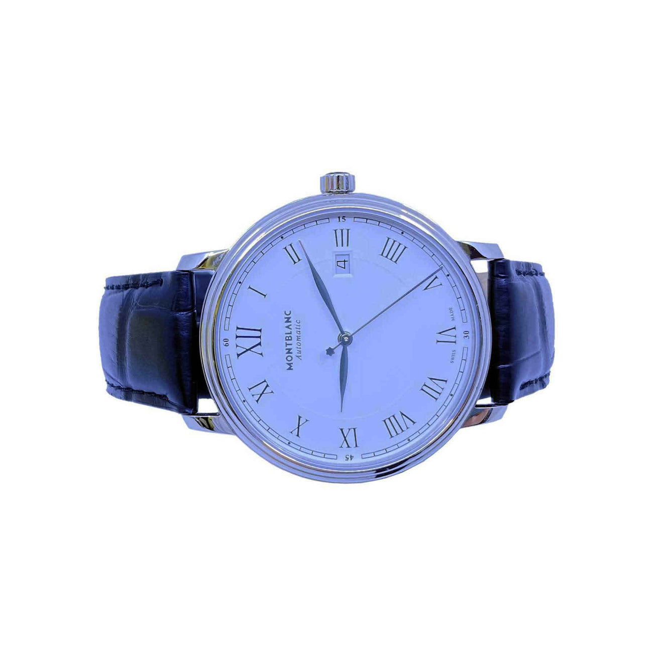Montblanc Tradition White 40mm on Strap