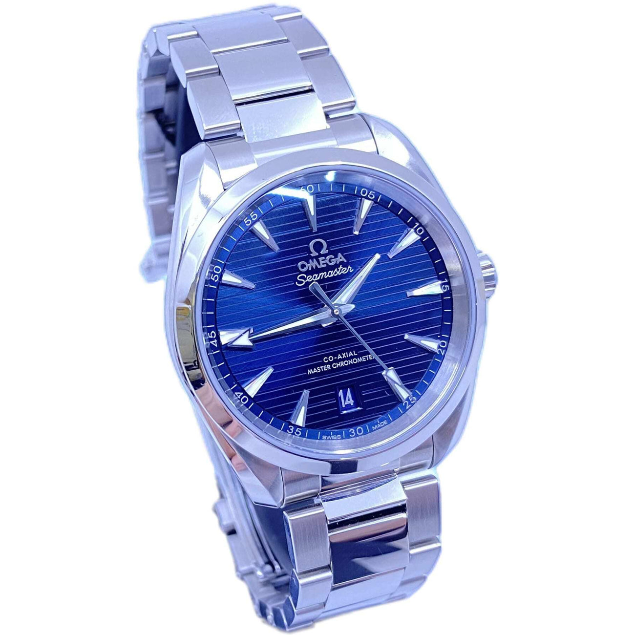 Omega Seamaster Aqua Terra 150M Co-Axial Master Chronometer Blue Dial 220.10.38.20.03.001