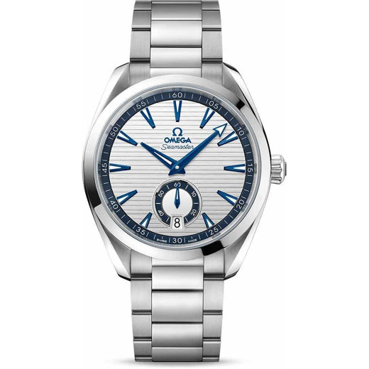 Omega Aqua Terra 150M Small Seconds Silver Blue Dial 41mm on Bracelet