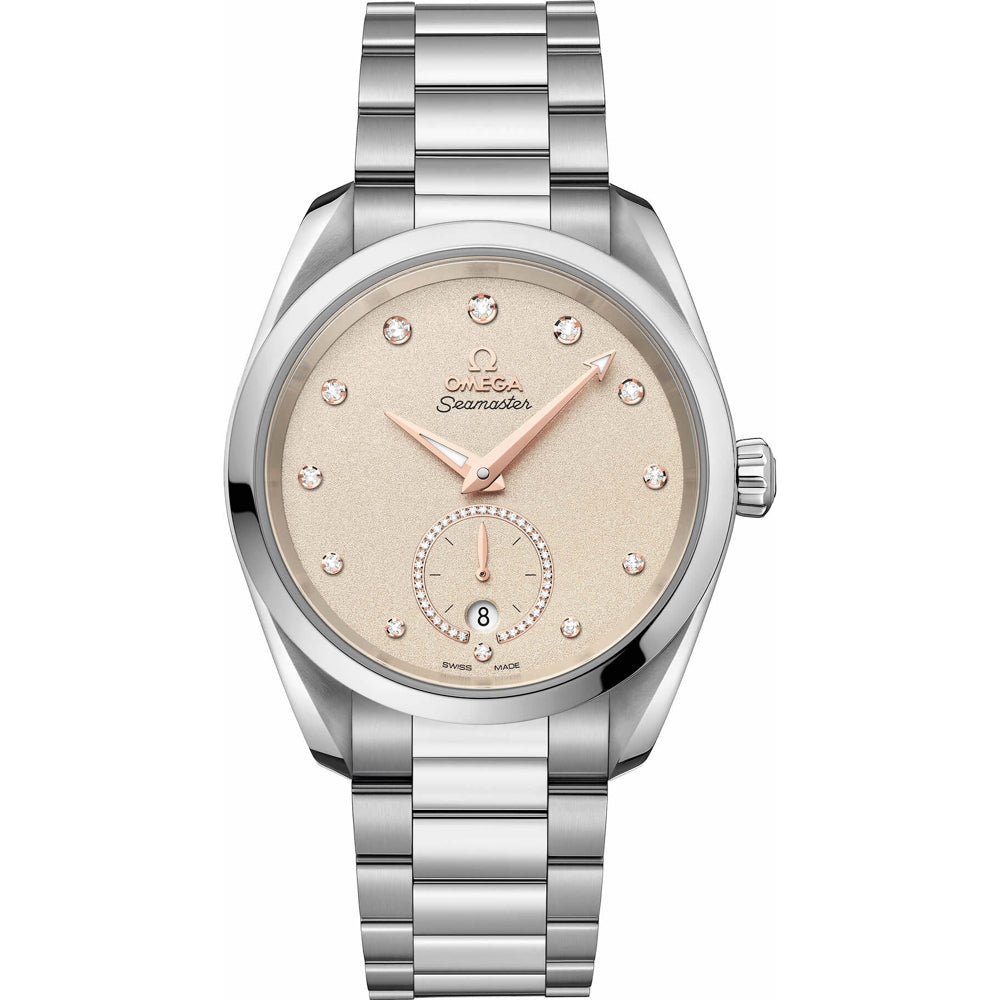 Omega Aqua Terra 150M Small Seconds Beige Dial 38mm on Bracelet