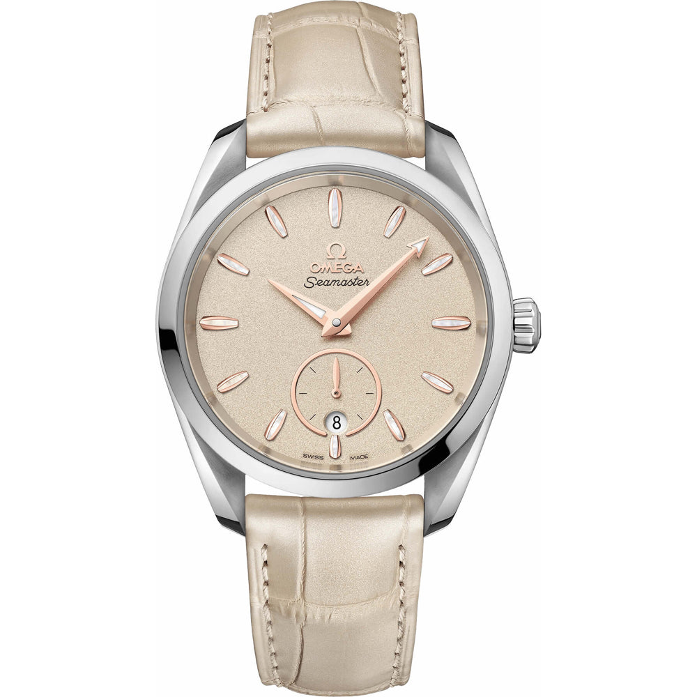 Omega Aqua Terra 150M Small Seconds Beige Dial 38mm on Strap