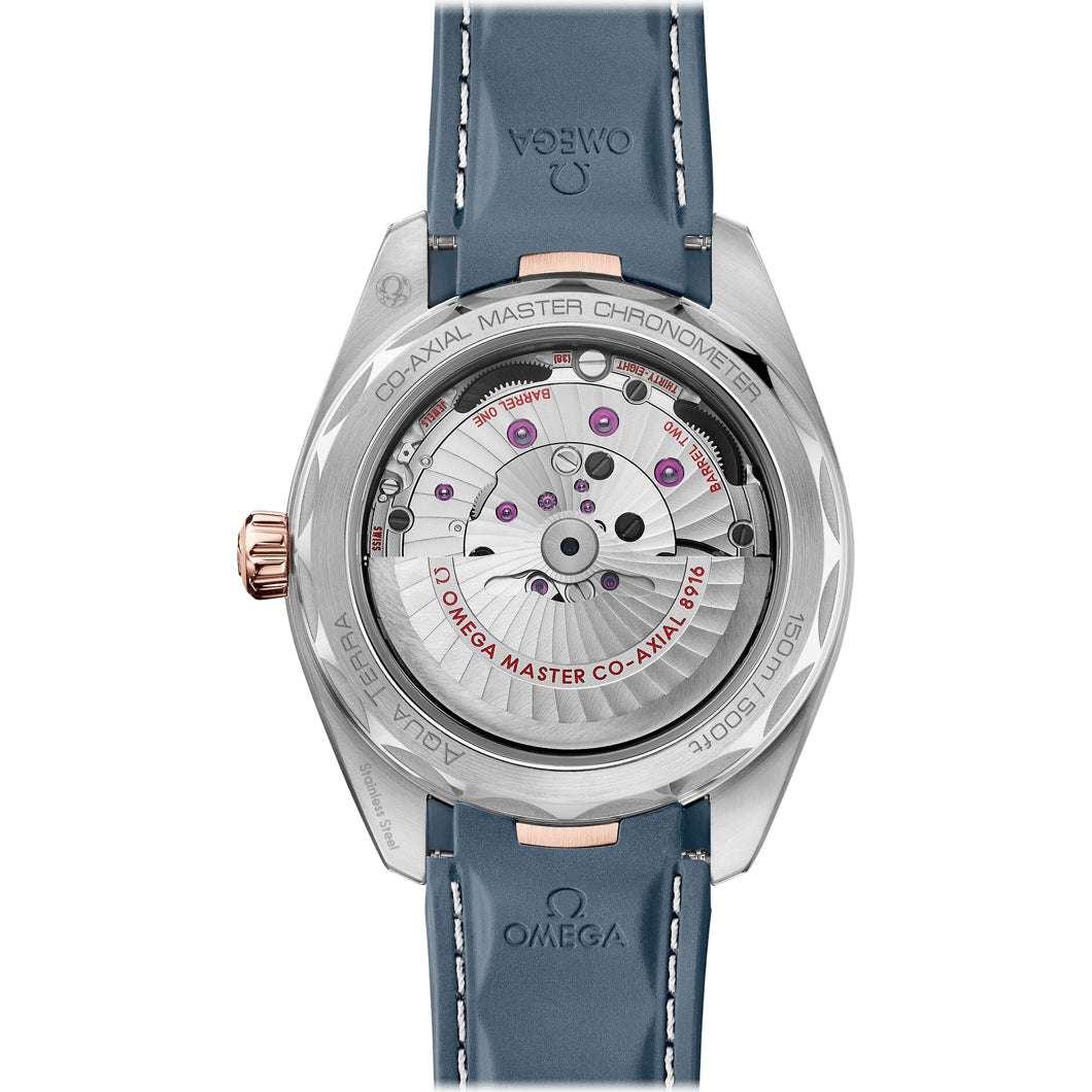 Omega Aqua Terra 150M Small Seconds Steel Gold Blue Dial 41mm