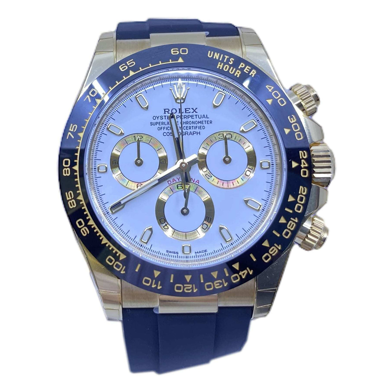 Rolex Daytona Yellow Gold Ceramic  White 116518LN