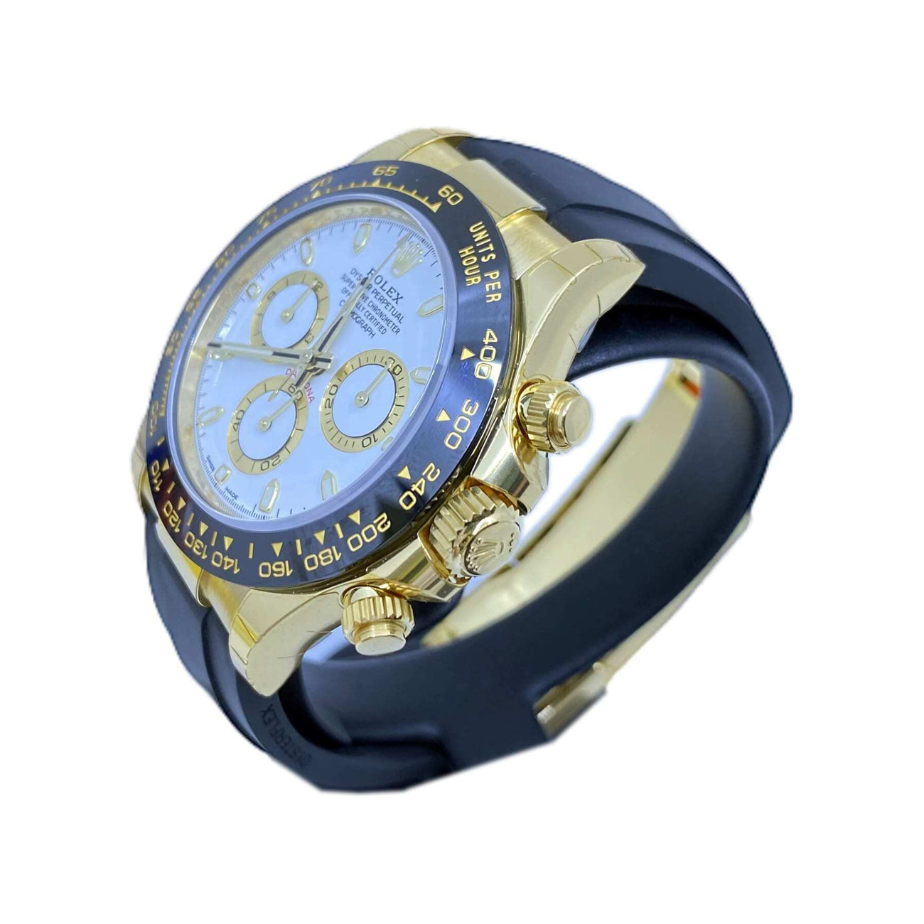 Rolex Daytona Yellow Gold Ceramic  White 116518LN