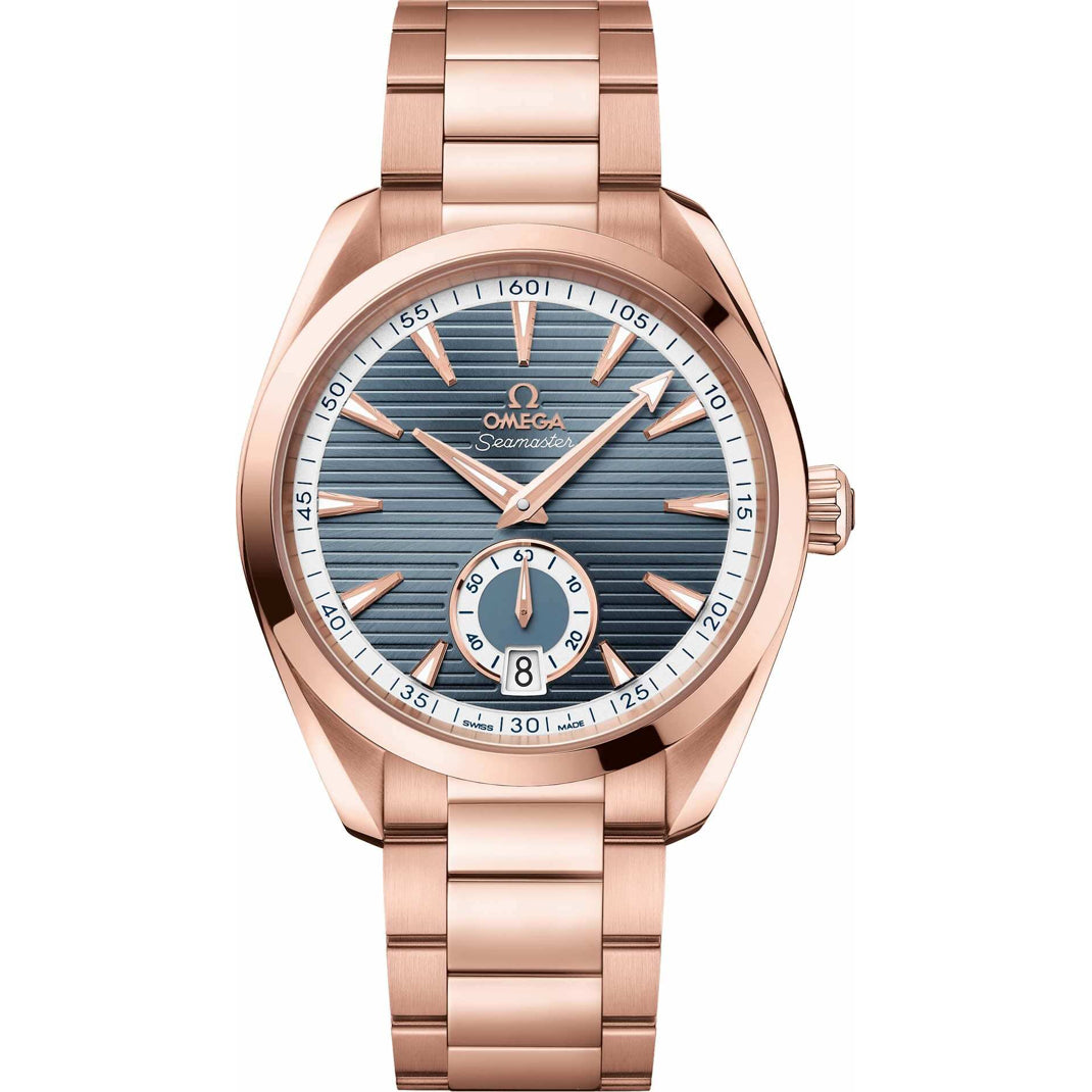 Omega Aqua Terra 150M Small Seconds Sedna Gold Blue Dial 41mm