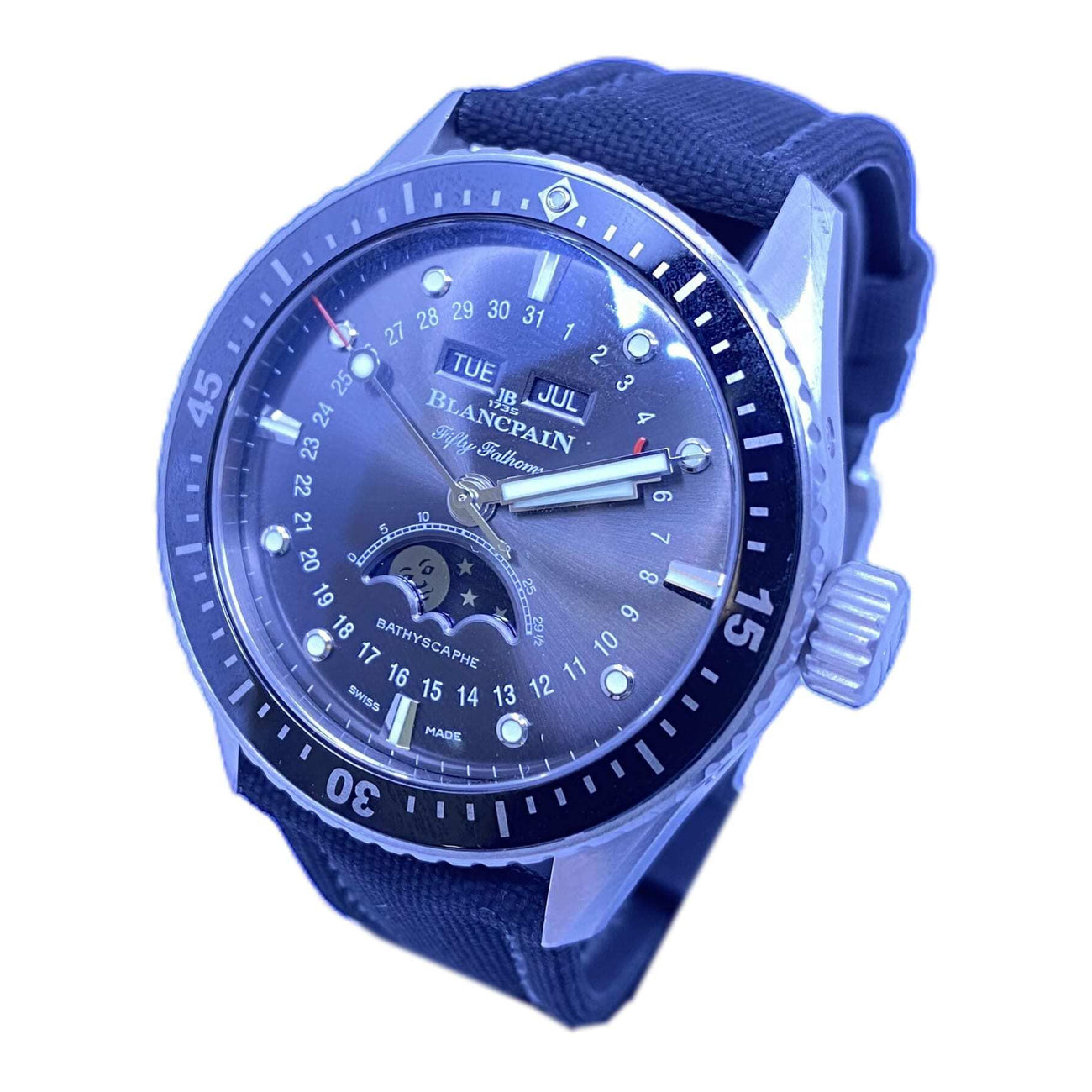 Blancpain Fifty Fathoms Bathyscaphe Quantieme Complet 5054-1110-B52A