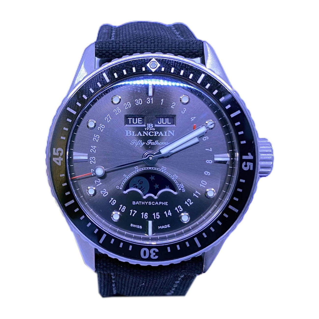 Blancpain Fifty Fathoms Bathyscaphe Quantieme Complet 5054-1110-B52A
