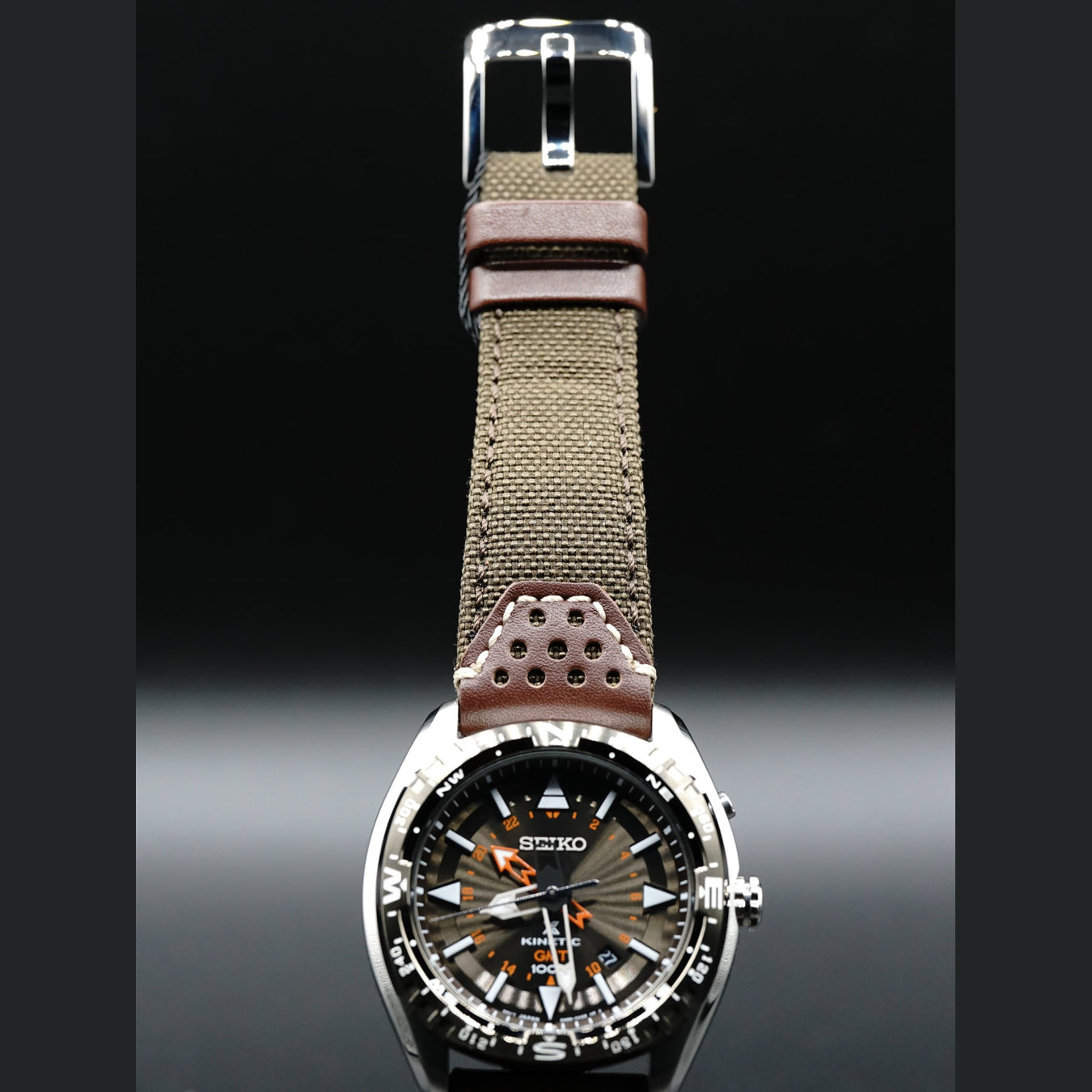 Seiko Prospex Land Kinetic GMT 100m Men's Watch SUN061P1