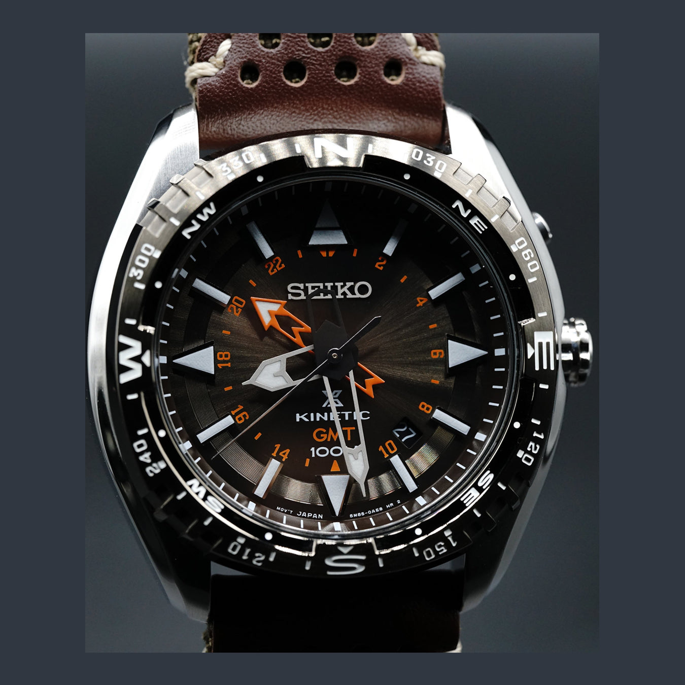 Seiko Prospex Land Kinetic GMT 100m Men's Watch SUN061P1