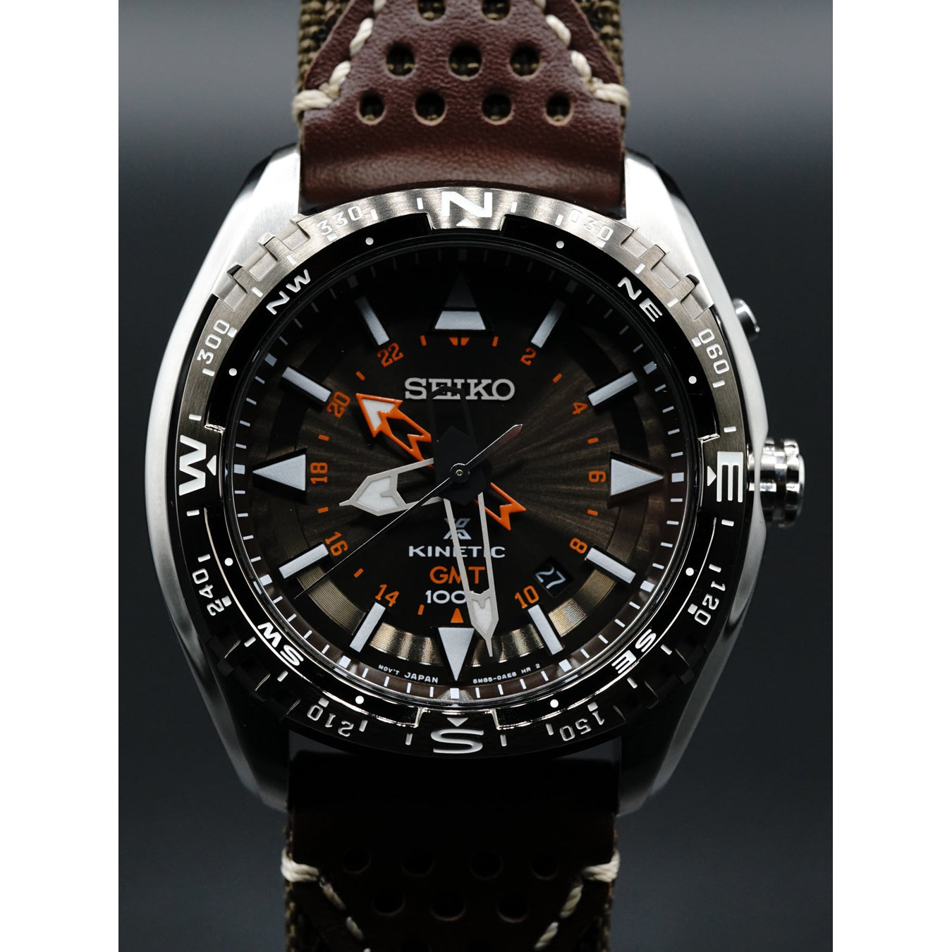 Seiko Prospex Land Kinetic GMT 100m Men's Watch SUN061P1