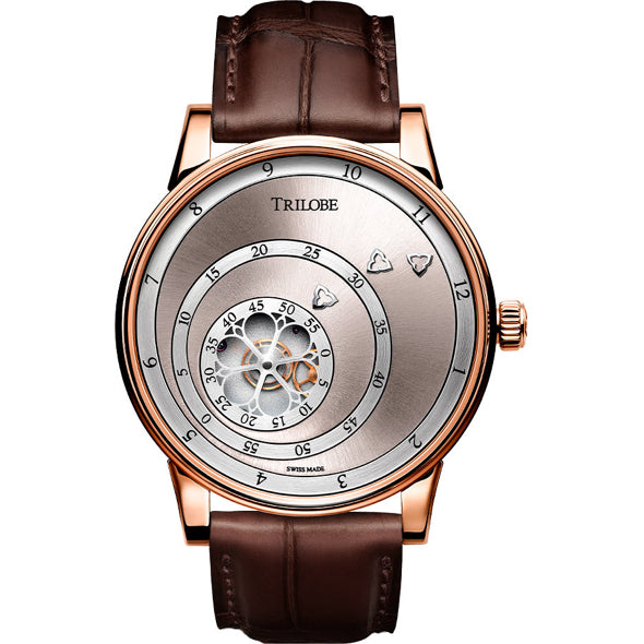 Trilobe Les Matinaux Rose Gold Sunray Silver 40.5mm
