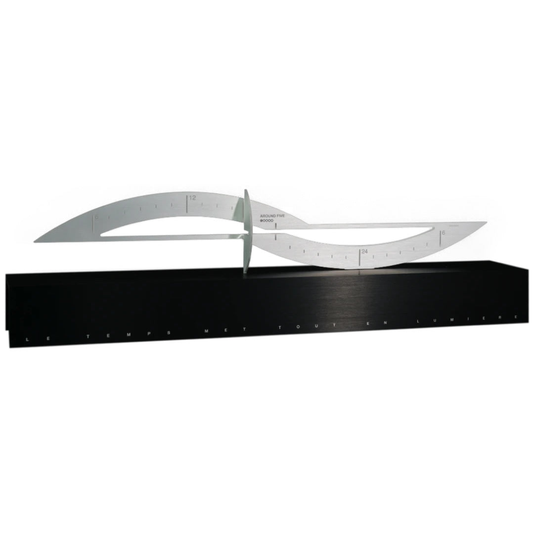 Around Five Natural Brushed Aluminum Thalès Without Frame