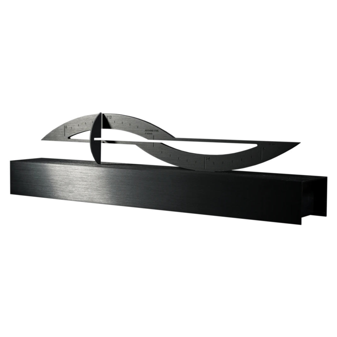Around Five Brushed Anodized Black Aluminum Without Frame
