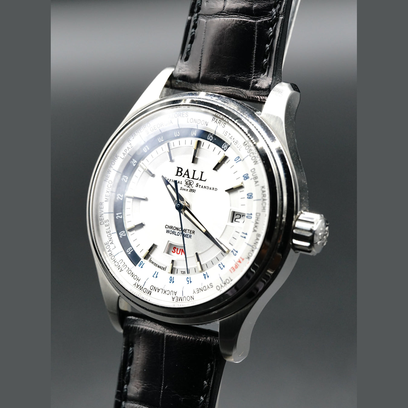 Ball Watch Trainmaster World Time GM2020D-LL1CJ-SL