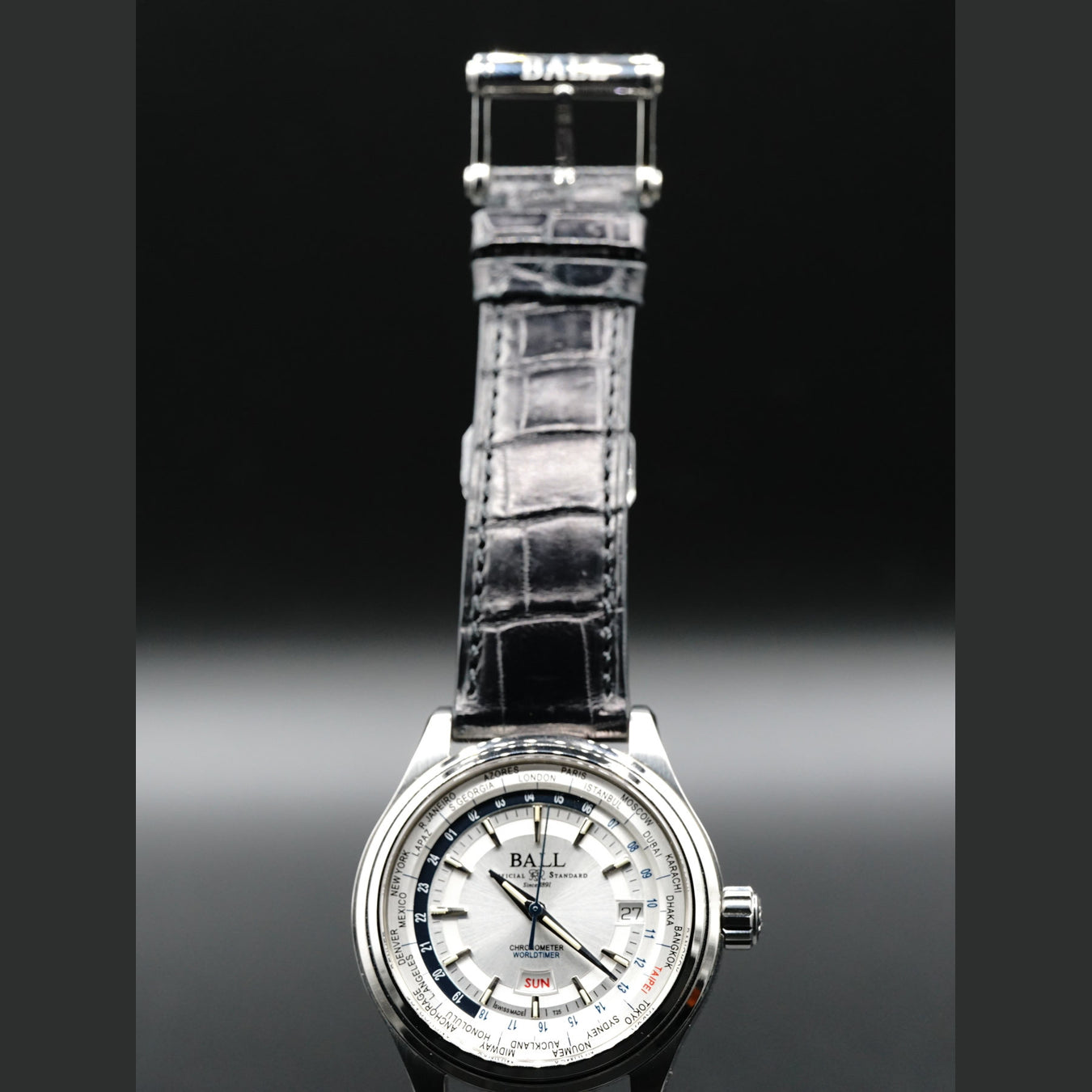 Ball Watch Trainmaster World Time GM2020D-LL1CJ-SL