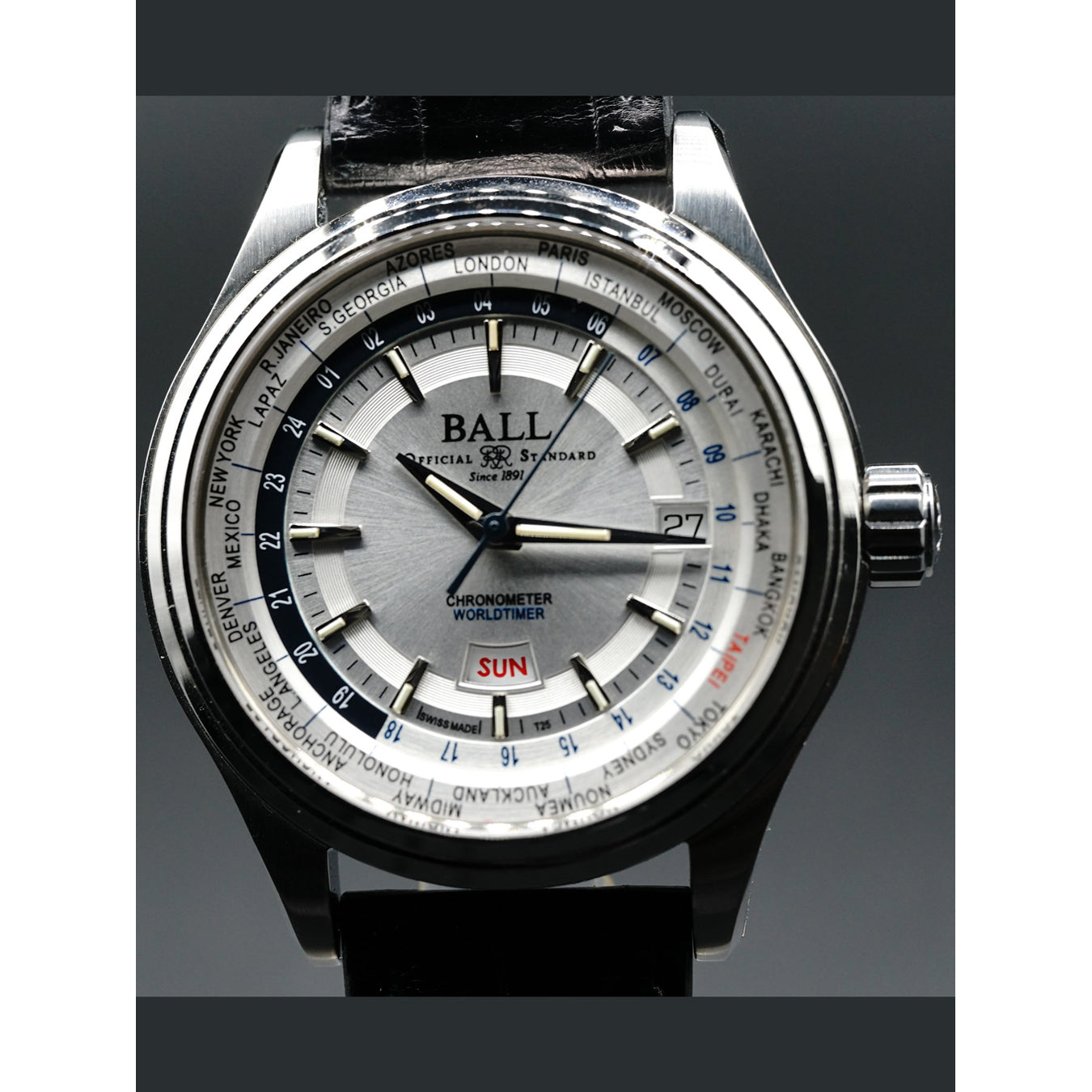 Ball Watch Trainmaster World Time GM2020D-LL1CJ-SL