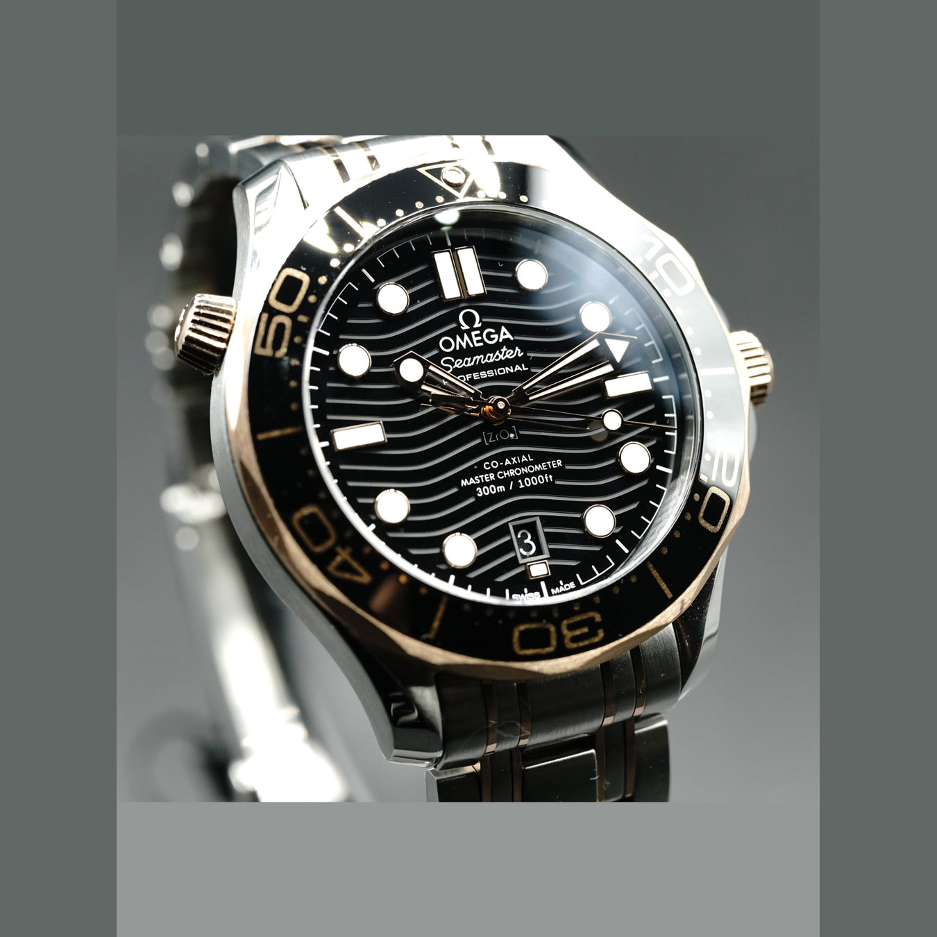Omega Seamaster Diver 300M Co-Axial Master Chronometer Sedna Gold 210.22.42.20.01.002