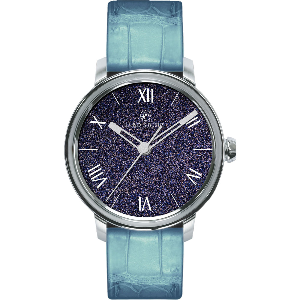 Lundis Bleus Contemporaines Extreme on Alligator Leather Strap