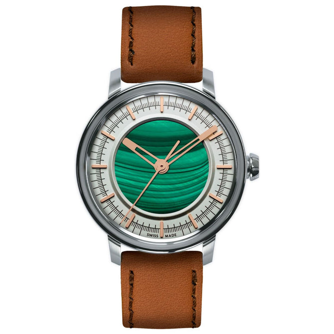 Lundis Bleus Malachite Silver