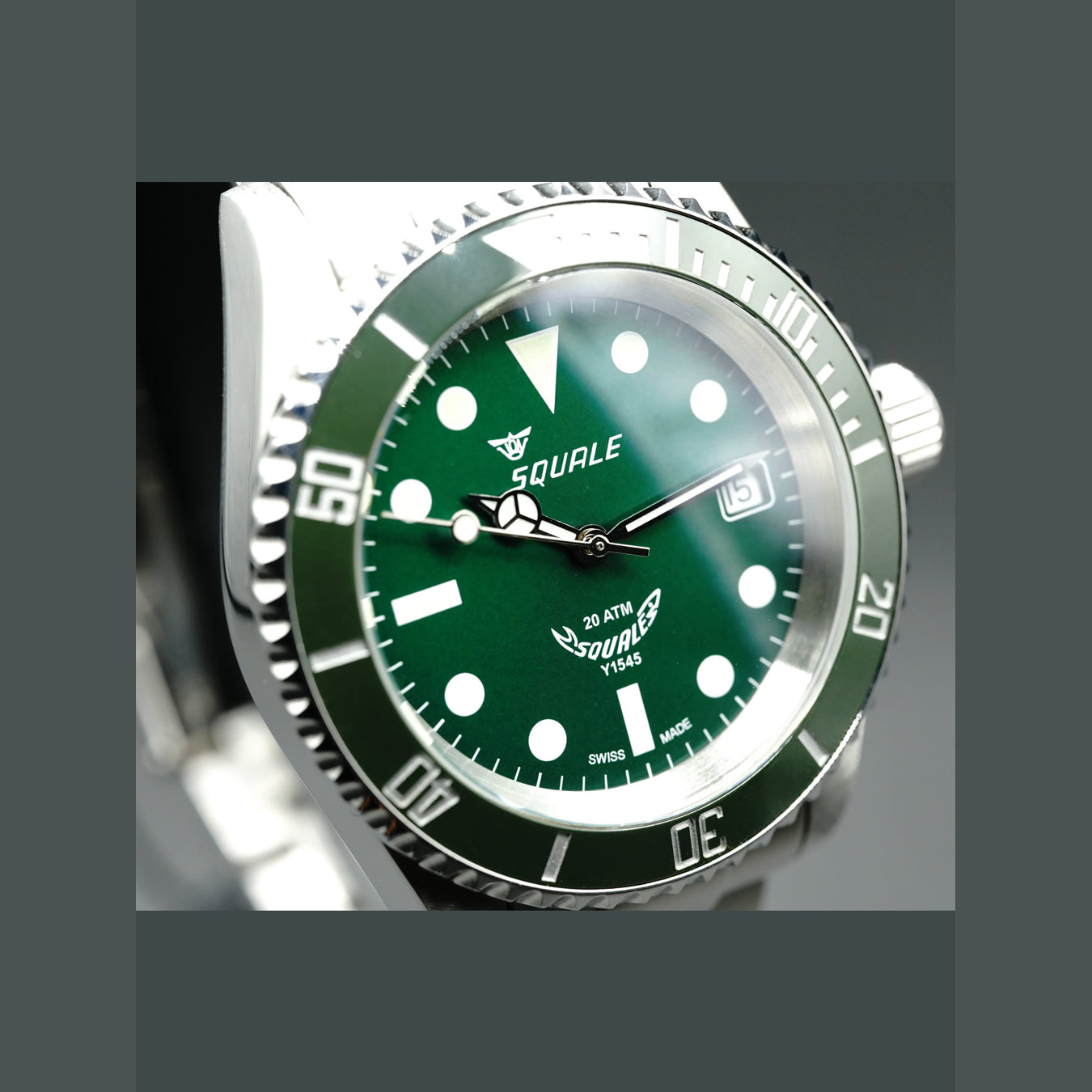 Squale Green Hulk 20 ATMOS MINT Ceramic