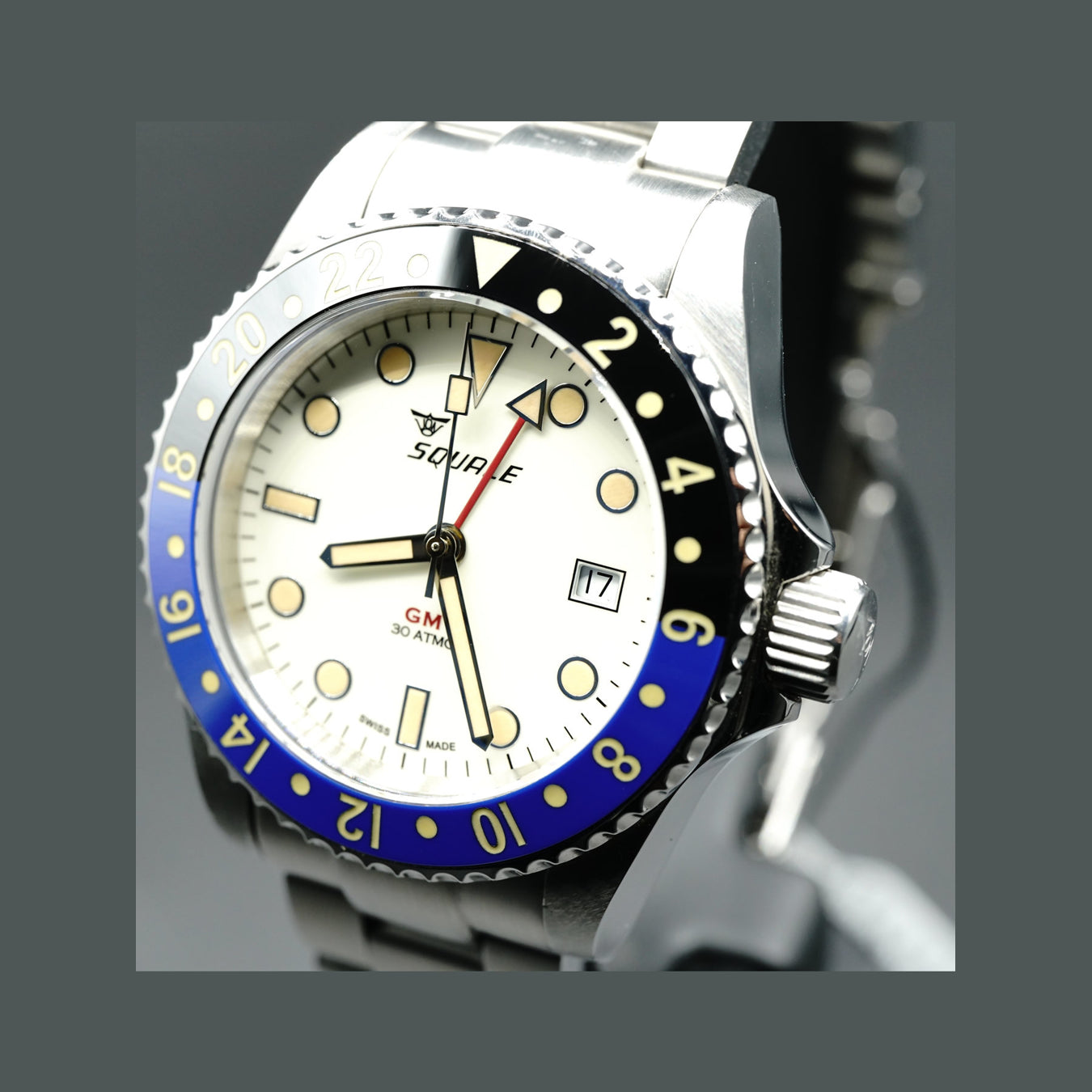 Squale 30 Atmos Black GMT Ceramica