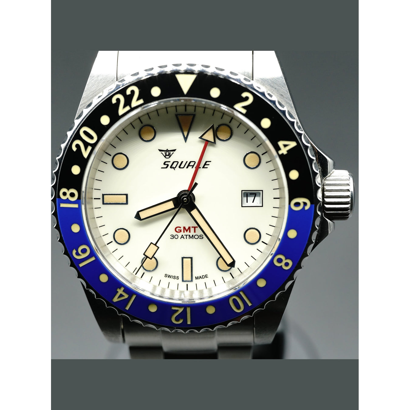 Squale 30 Atmos Black GMT Ceramica