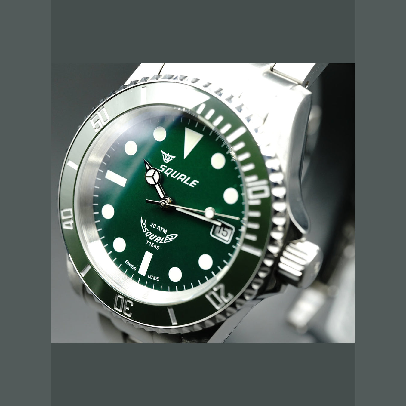 Squale Green Hulk 20 ATMOS MINT Ceramic