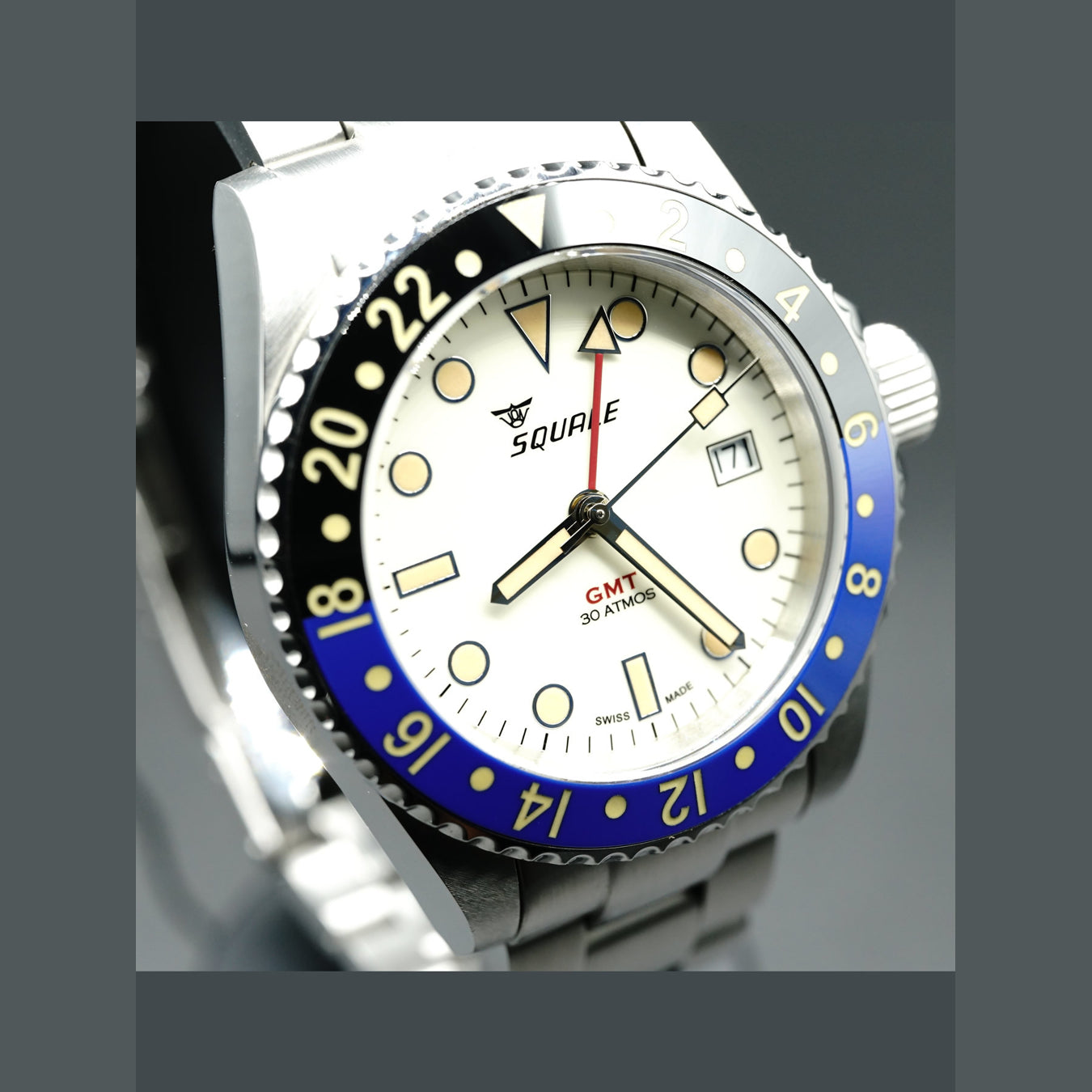Squale 30 Atmos Black GMT Ceramica