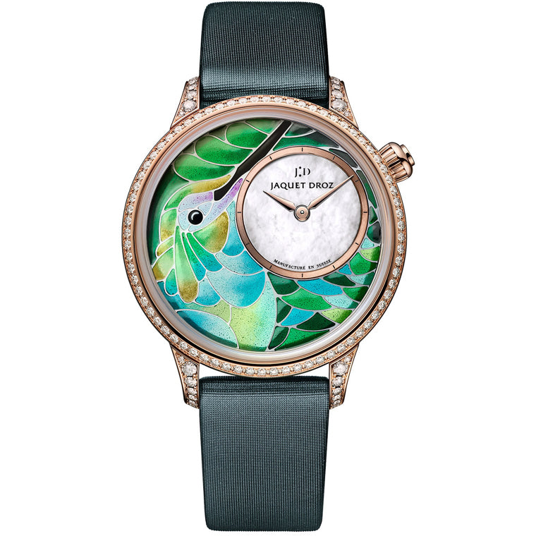 Jaquet Droz Petite Heure Minute Smalta Clara Hummingbird