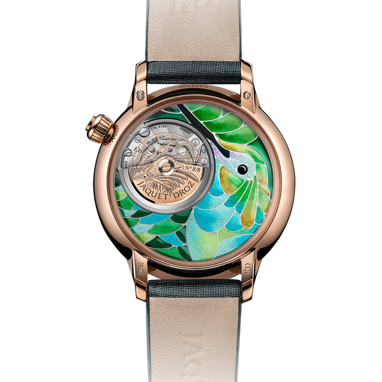 Jaquet Droz Petite Heure Minute Smalta Clara Hummingbird