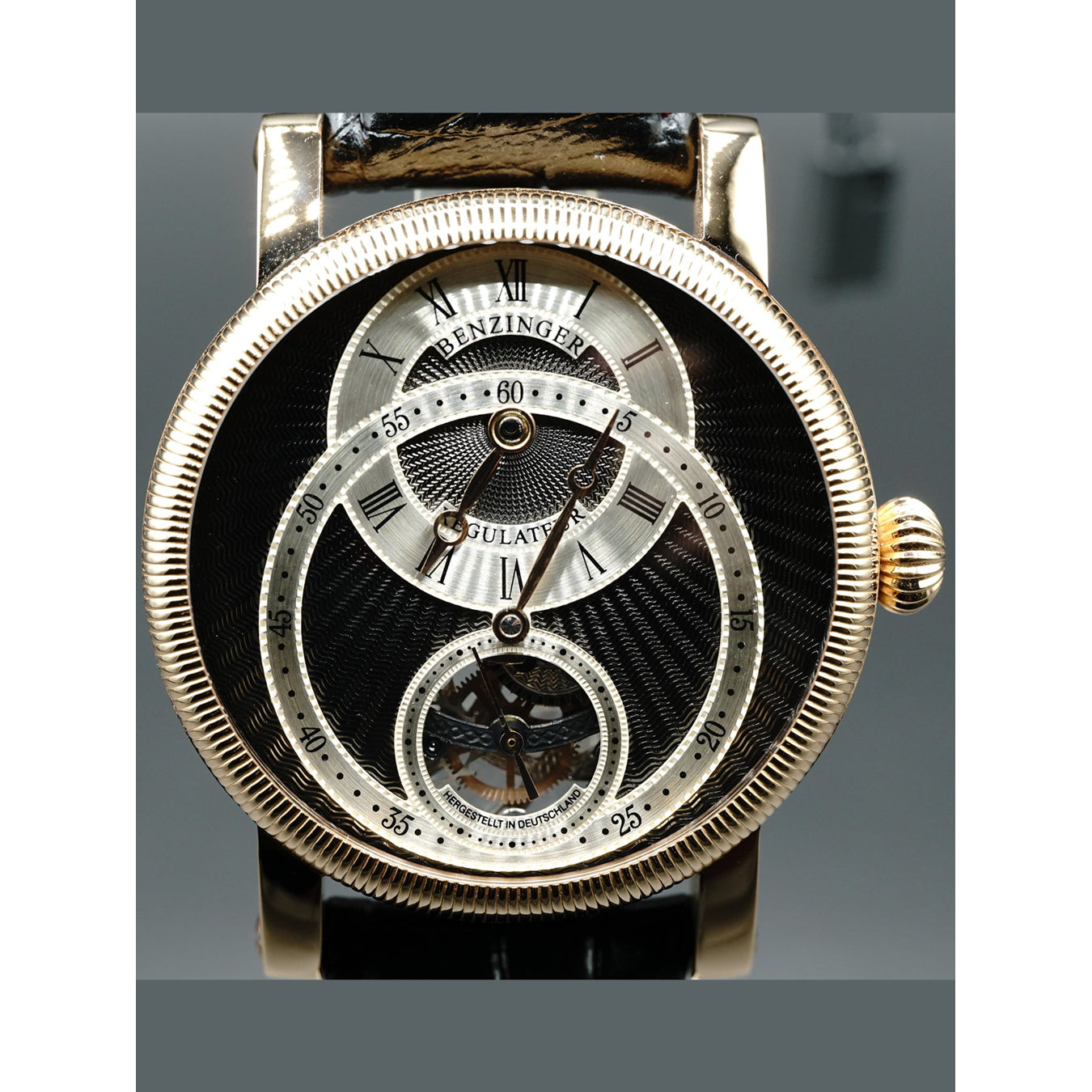 Jochen Benzinger Regulator Black Rose Gold Case