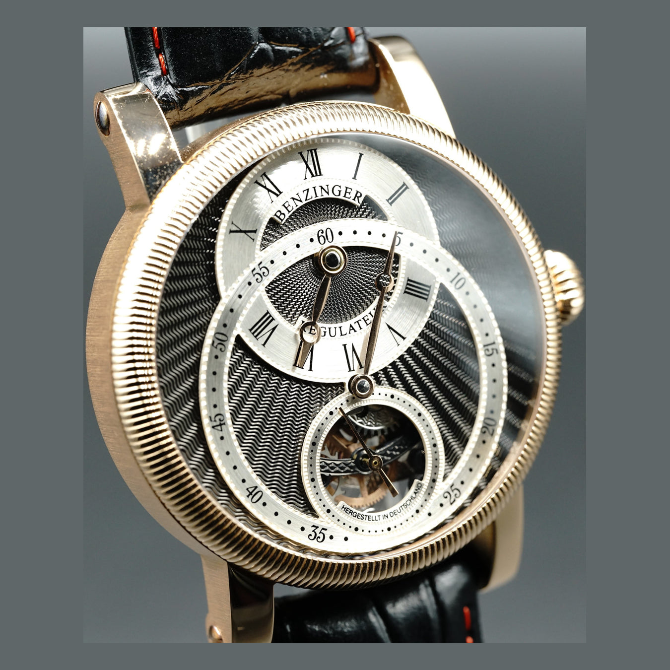 Jochen Benzinger Regulator Black Rose Gold Case