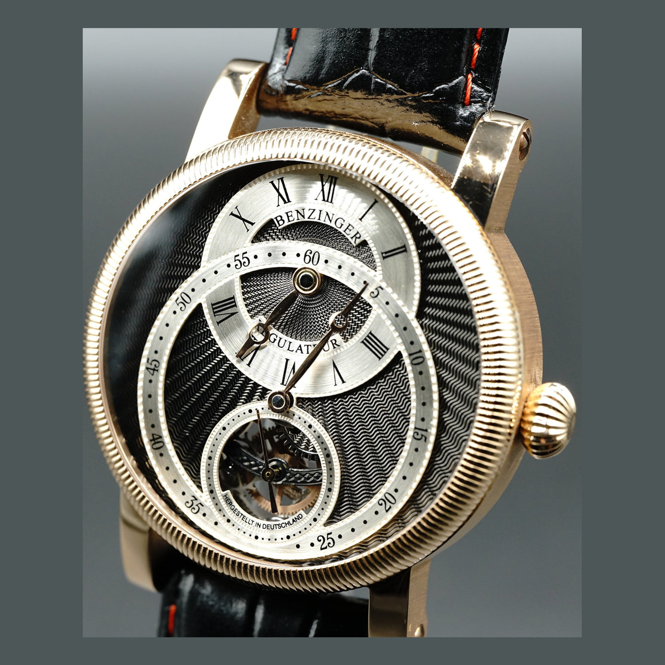 Jochen Benzinger Regulator Black Rose Gold Case