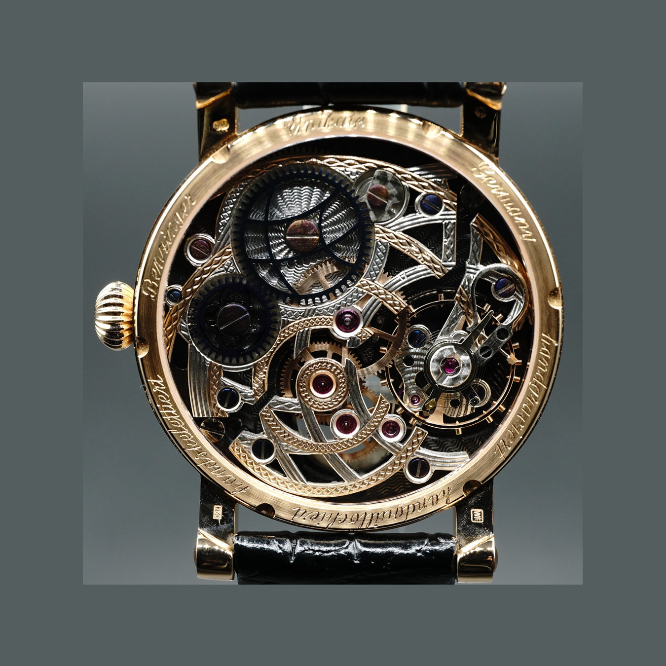 Jochen Benzinger Regulator Black Rose Gold Case