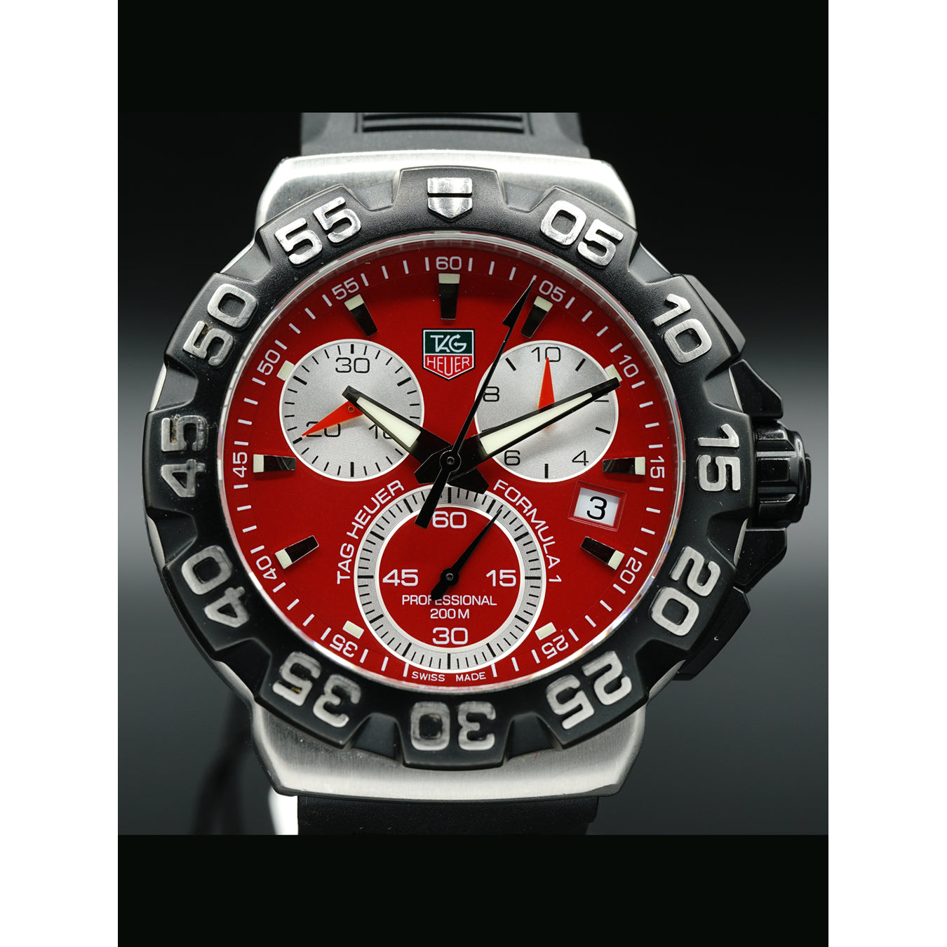 Tag Heuer Formula 1 Chronograph on Black Rubber Strap CAH1112.FT6024