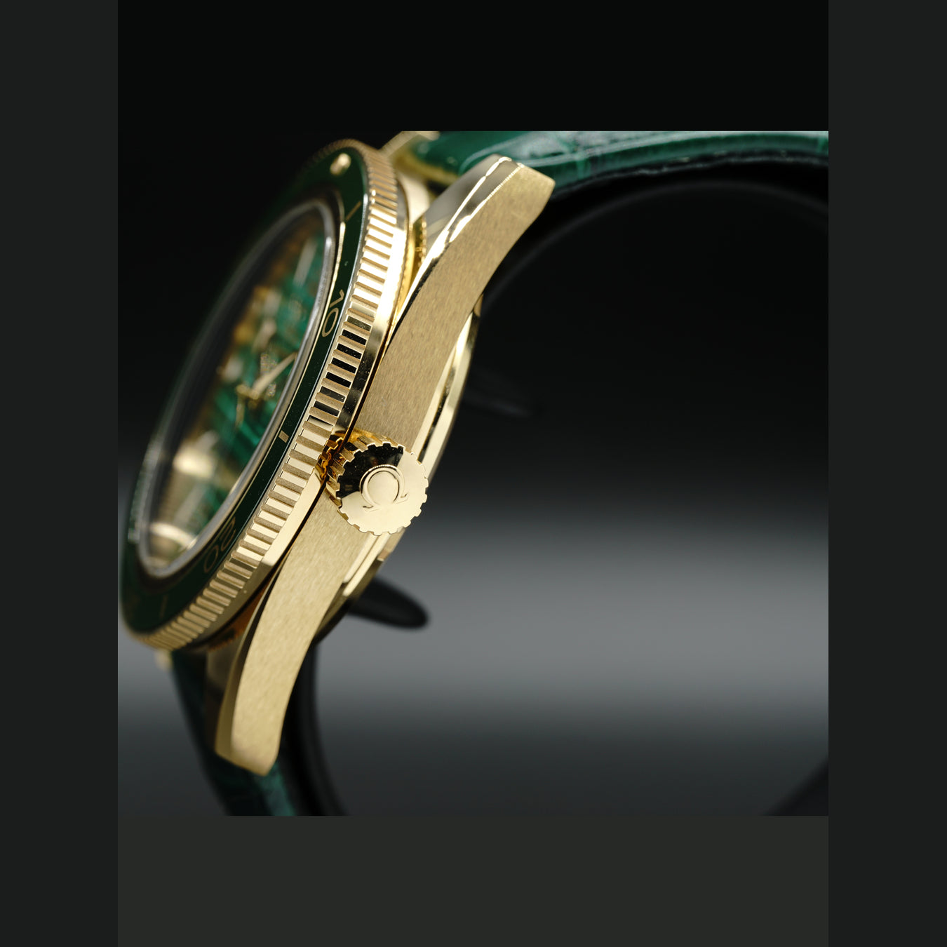 Omega Seamaster Yellow Gold Green Chronometer 41mm 234.63.41.21.99.001