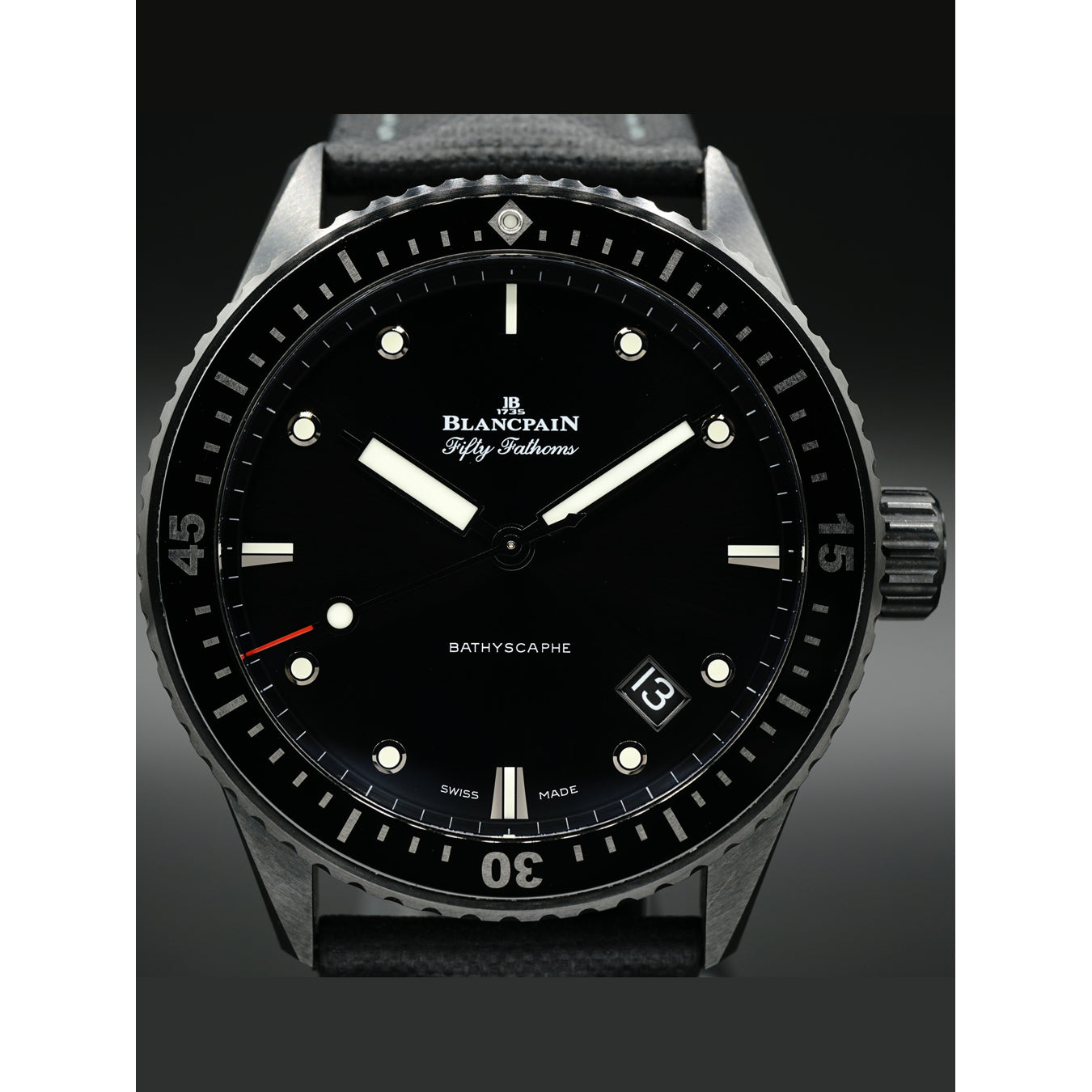 Blancpain Fifty Fathoms Bathyscaphe Ceramic and Liquid Metal 5000-0130-B52A